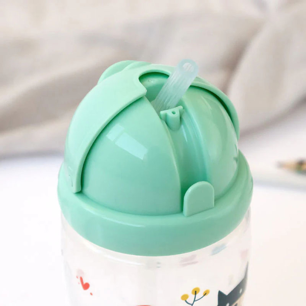 Παγούρι Με Καλαμάκι 350ml Kiokids Κοκκινοσκουφίτσα 4951