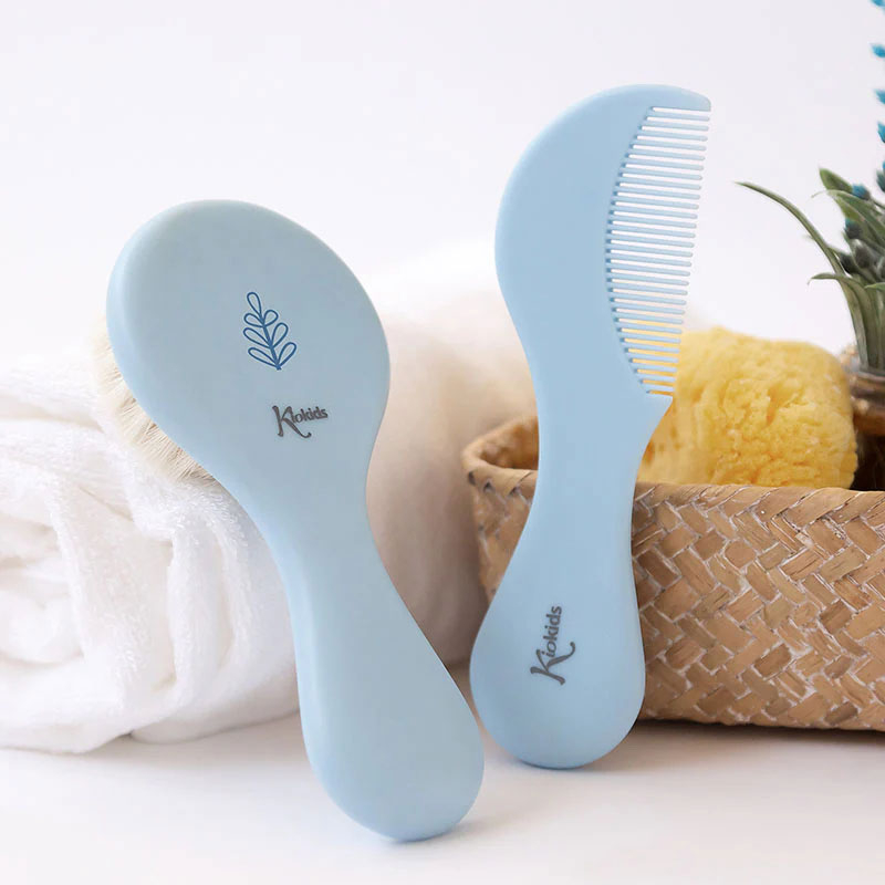 Βρεφικό Σετ Βούρτσα + Χτένα Kiokids 5155 Σιέλ