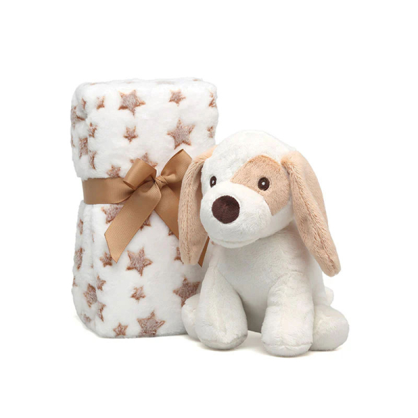 Κουβέρτα Fleece Αγκαλιάς (100x100) + Λούτρινο Kiokids 6055 Μπεζ