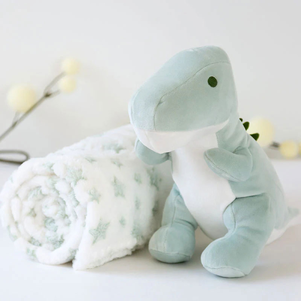 Κουβέρτα Fleece Αγκαλιάς (100x100) + Λούτρινο Kiokids 6060 Μέντα