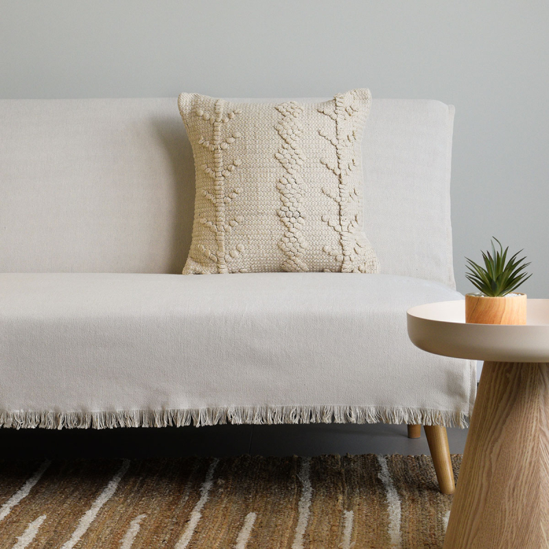 Ριχτάρι Πολυθρόνας (180x180) Ravelia Espiga Ecru