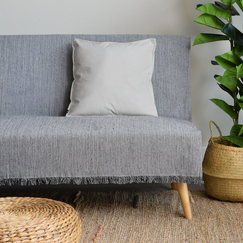 Ριχτάρι Πολυθρόνας (180x180) Ravelia Serenity Grey