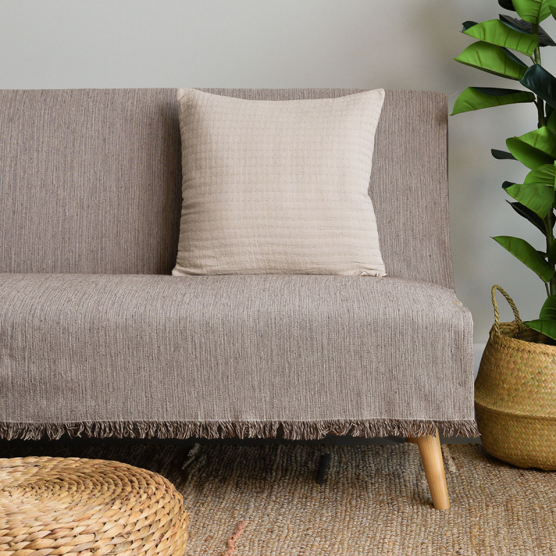 Ριχτάρι Πολυθρόνας (180x180) Ravelia Serenity L.Brown