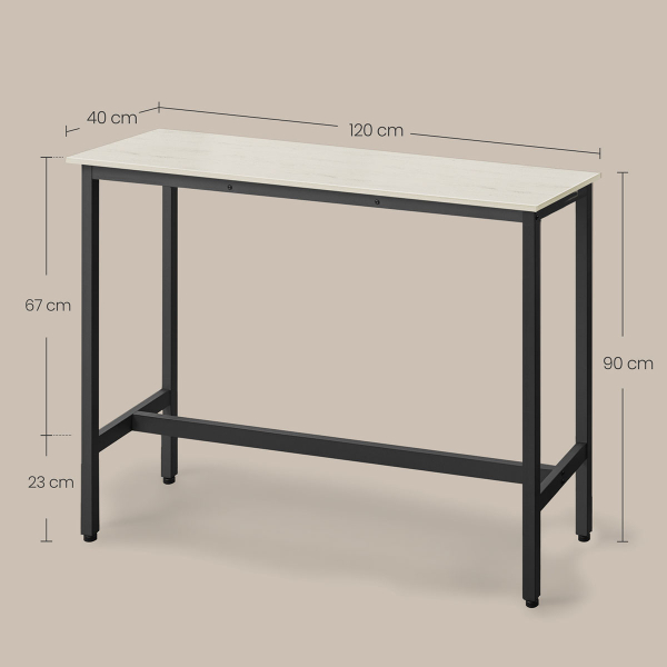 Τραπέζι Μπαρ (120x40x90) Vasagle LBT120B73