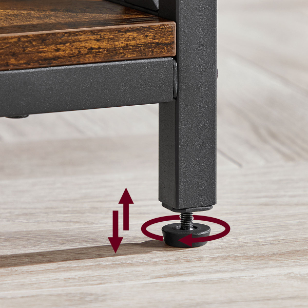 Τραπέζι Σαλονιού Με Σερβιτόρο & 3 Ράφια (100x50x49) Vasagle LCT202B01V1