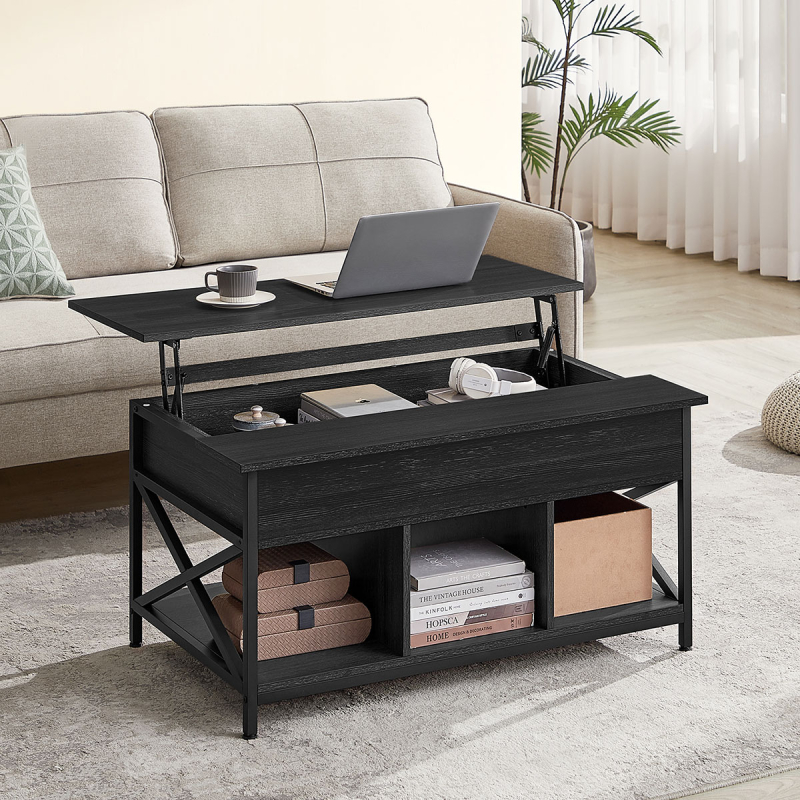 Τραπέζι Σαλονιού Με Σερβιτόρο & 3 Ράφια (100x60x48) Vasagle LCT205B22V1