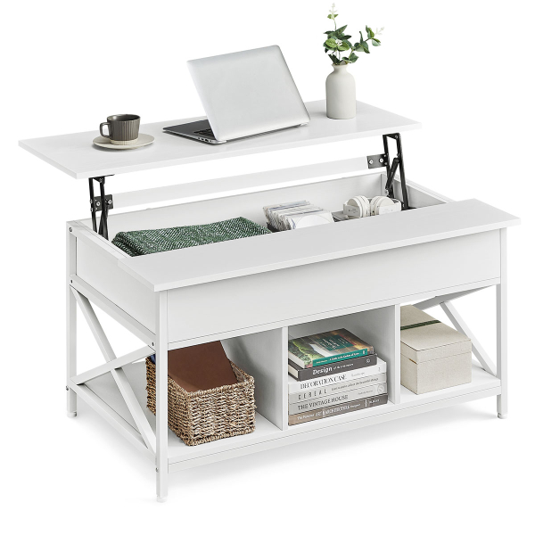 Τραπέζι Σαλονιού Με Σερβιτόρο & 3 Ράφια (100x60x48) Vasagle LCT205W46V1