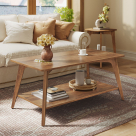 Τραπέζι Σαλονιού Με Ράφι (100x55x45) Vasagle LCT249K01