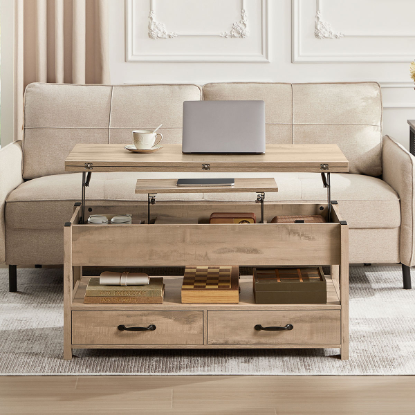 Τραπέζι Σαλονιού Με Σερβιτόρο Επεκτεινόμενο (100x50x49.1) Vasagle LCT254L01