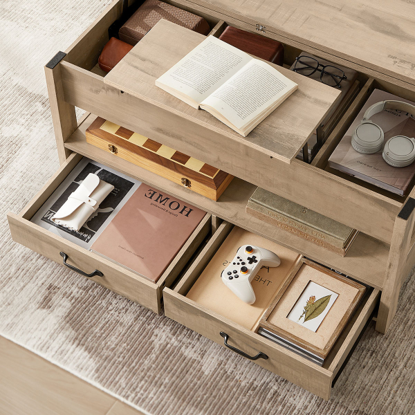 Τραπέζι Σαλονιού Με Σερβιτόρο Επεκτεινόμενο (100x50x49.1) Vasagle LCT254L01