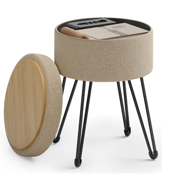 Σκαμπό Με Αποθηκευτικό Χώρο (Φ32.5x44.1) Songmics LOM002K01