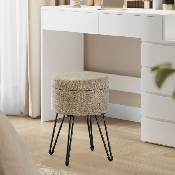 Σκαμπό Με Αποθηκευτικό Χώρο (Φ32.5x44.1) Songmics LOM002K01