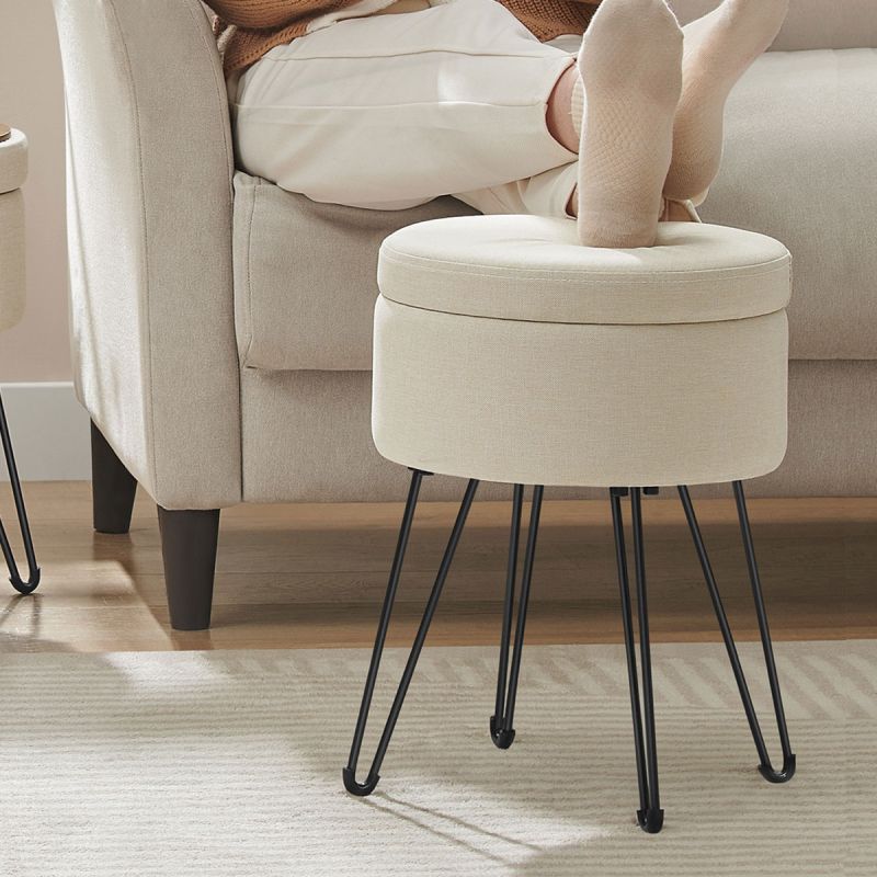 Σκαμπό Με Αποθηκευτικό Χώρο (Φ32.5x44.1) Songmics LOM002W01