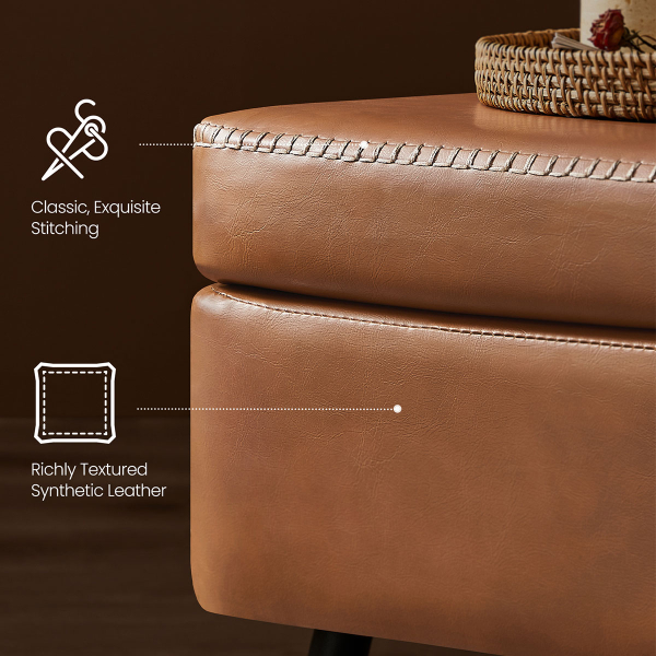 Ταμπουρέ Με Αποθηκευτικό Χώρο (120x40x45) Vasagle LOM074K01