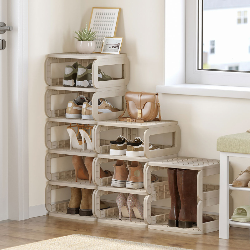 Ράφια Αποθήκευσης - Παπουτσοθήκη 10τμχ Songmics LPC038K01