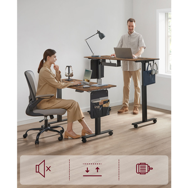 Ηλεκτρικό Γραφείο (140x60x72/120) Με Ρυθμιζόμενο Ύψος Vasagle LSD174KD01