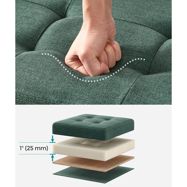 Ταμπουρέ Με Αποθηκευτικό Χώρο (110x38x38) Songmics LSF077C01V1