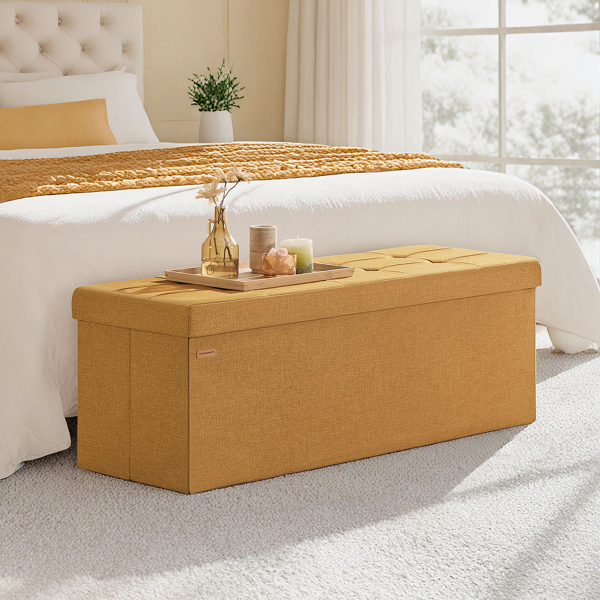 Ταμπουρέ Με Αποθηκευτικό Χώρο (110x38x38) Songmics LSF077K04V1