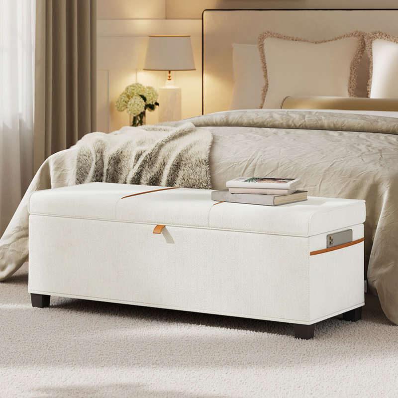 Ταμπουρέ Με Αποθηκευτικό Χώρο (110x40x40) Songmics LSF533W01