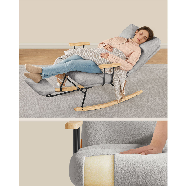 Πολυθρόνα Relax Κουνιστή (97x64x100) Songmics LYY016GD01