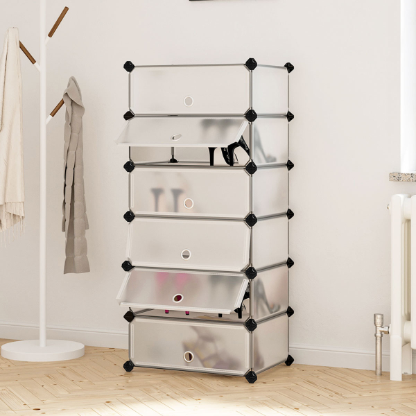 Κουτιά Αποθήκευσης - Παπουτσοθήκη 6τμχ Songmics LPC06W