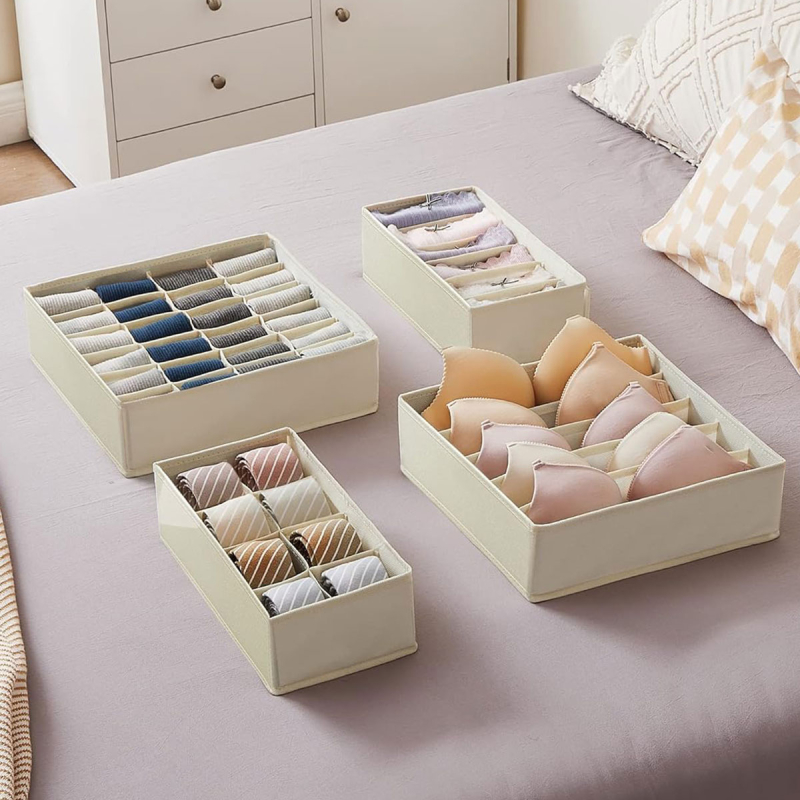 Θήκες Οργάνωσης Συρταριών (Σετ 4τμχ) Songmics RUS04M