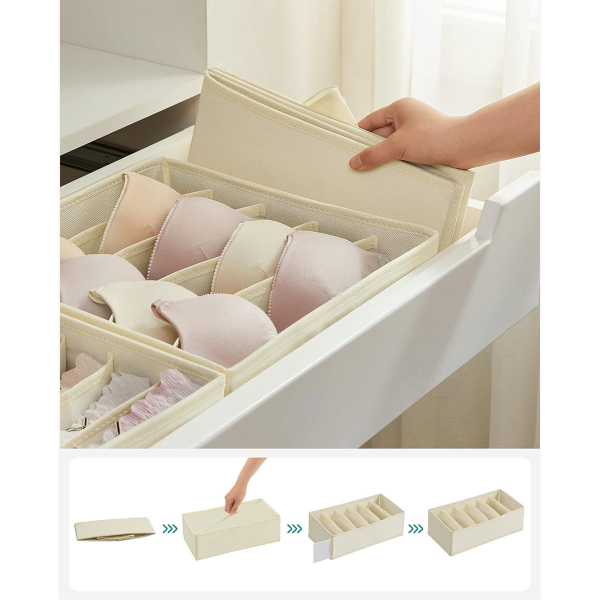 Θήκες Οργάνωσης Συρταριών (Σετ 4τμχ) Songmics RUS04M