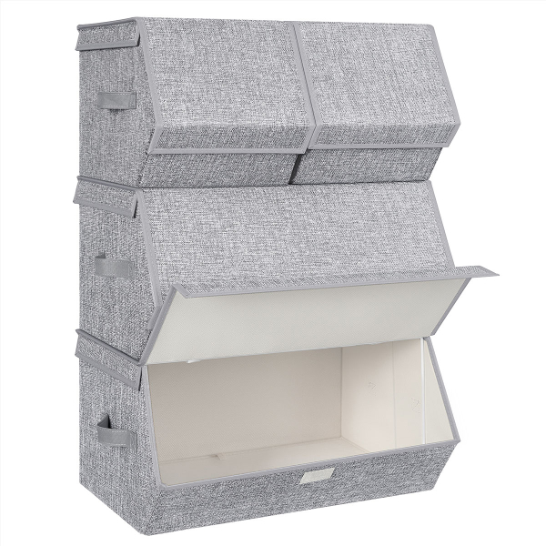 Κουτιά Αποθήκευσης (Σετ 4τμχ) Songmics RLB22GYV1