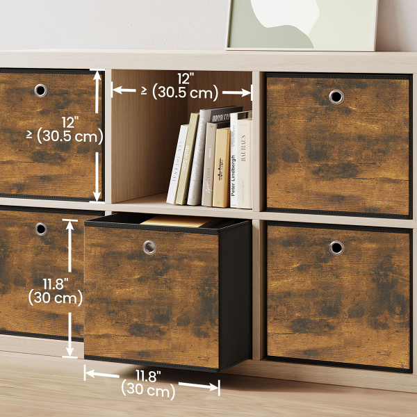 Κουτιά Αποθήκευσης (Σετ 6τμχ) Songmics RFB102B01