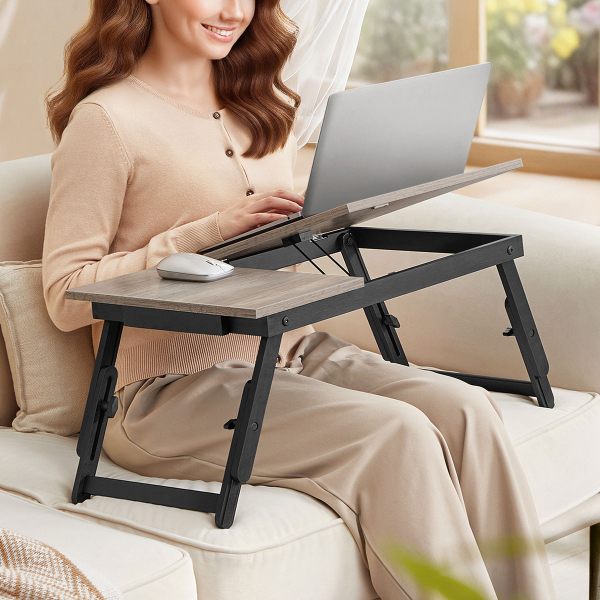 Πτυσσόμενο Βοηθητικό Τραπεζάκι Για Λάπτοπ (55x35x23) Songmics LLD105W01