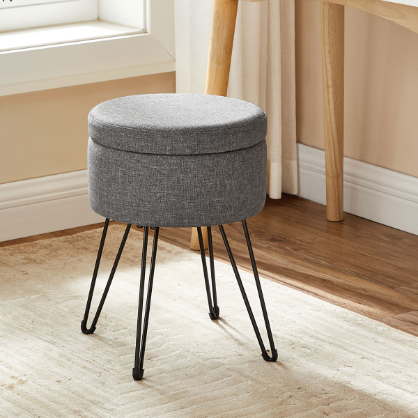 Σκαμπό Με Αποθηκευτικό Χώρο (Φ32.5x44.1) Songmics LOM002G01