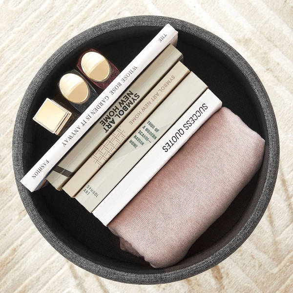 Σκαμπό Με Αποθηκευτικό Χώρο (Φ32.5x44.1) Songmics LOM002G01