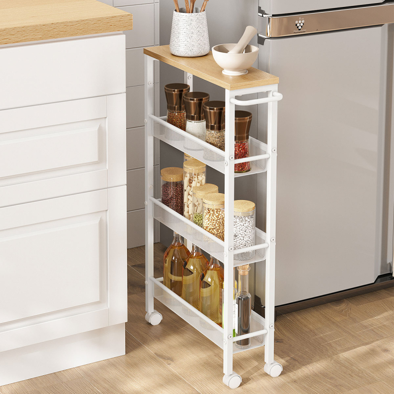 Τρόλεϊ/Ραφιέρα 4 Θέσεων (45.4x13x77) Vasagle LRC032W09