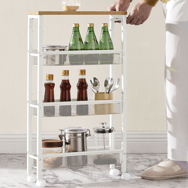 Τρόλεϊ/Ραφιέρα 4 Θέσεων (45.4x13x77) Vasagle LRC032W09