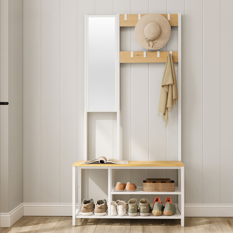 Έπιπλο Εισόδου Με Καθρέφτη (98x36x185) Vasagle HSR050W09V1