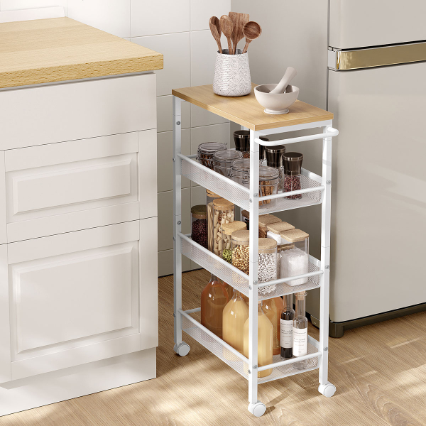 Τρόλεϊ/Ραφιέρα 3 Θέσεων (45.4x22x77) Vasagle LRC033W09