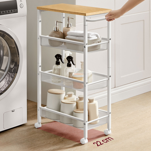 Τρόλεϊ/Ραφιέρα 3 Θέσεων (45.4x22x77) Vasagle LRC033W09