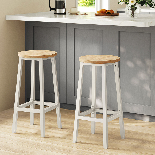 Σκαμπό Μπαρ (Σετ 2τμχ) Vasagle LBC032W09