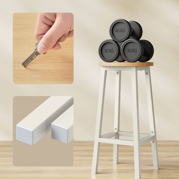 Σκαμπό Μπαρ (Σετ 2τμχ) Vasagle LBC032W09