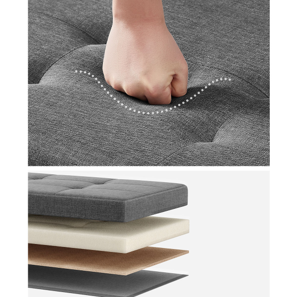 Ταμπουρέ Με Αποθηκευτικό Χώρο (110x38x40) Songmics LSF018G11