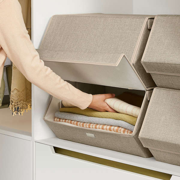 Κουτιά Αποθήκευσης (Σετ 4τμχ) Songmics RLB022Y02V1