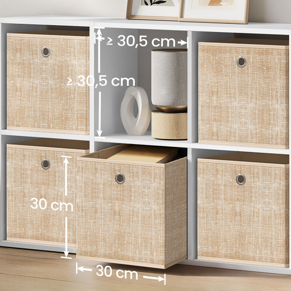 Κουτιά Αποθήκευσης (Σετ 6τμχ) Songmics RFB006K03