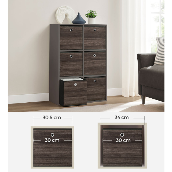 Κουτιά Αποθήκευσης (Σετ 6τμχ) Songmics RFB102K01