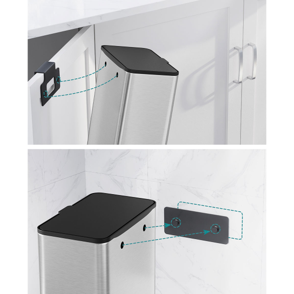 Κάδος Κουζίνας Ντουλαπιού (25.8x15.2x32) 8lt Songmics LTB810E08