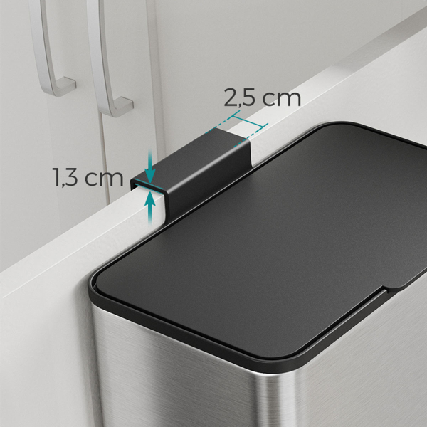 Κάδος Κουζίνας Ντουλαπιού (25.8x15.2x32) 8lt Songmics LTB810E08