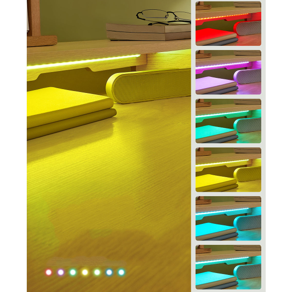 Ηλεκτρικό Γραφείο Με Ενσωματωμένες Πρίζες (140x60x72/120) & Ρυθμιζόμενο Ύψος Vasagle LSD184YD01