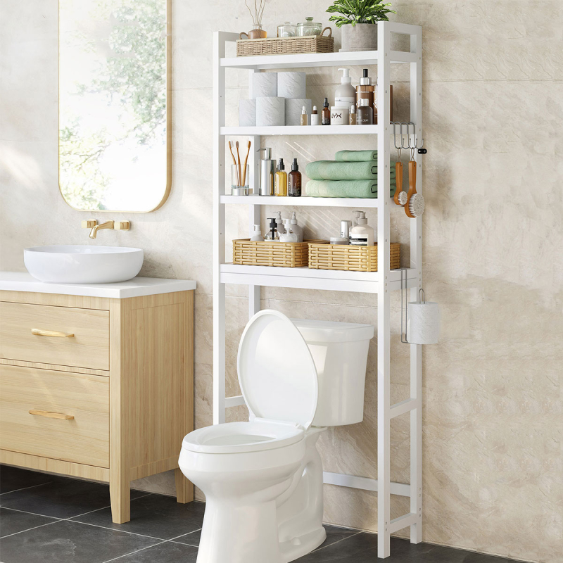 Ραφιέρα Δαπέδου Μπάνιου (63x26x185) Songmics BTS041W01V1