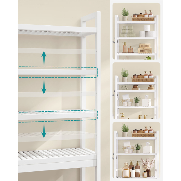 Ραφιέρα Δαπέδου Μπάνιου (63x26x185) Songmics BTS041W01V1