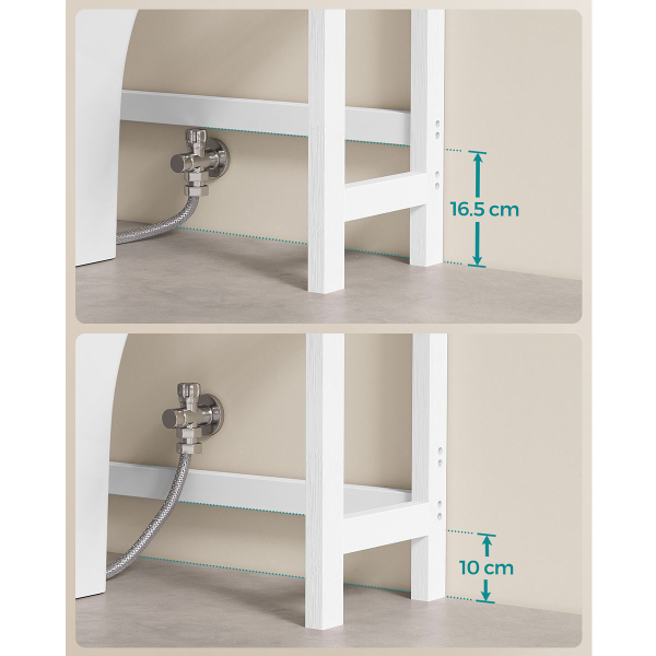Ραφιέρα Δαπέδου Μπάνιου (63x26x185) Songmics BTS041W01V1