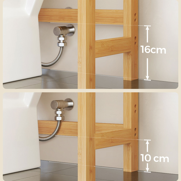 Ραφιέρα Δαπέδου Μπάνιου (63x26x185) Songmics BTS041N01V1